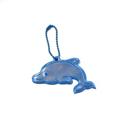 Glimmis 4589556429894 Grimmis Dolphin Blue Scandinavian Reflector Keychain Retroreflective Material
