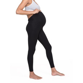 HATCH Premium Maternity & Postpartum Over The Belly Leggings| C-Section Friendly | Moisture-Wicking Fabric Black