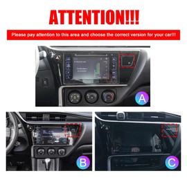 Kunfine CarPlay Android Auto Navigation Stereo GPS Radio Reverse Camera Display 9" IPS Touchscreen Headunit Tablet Pad Media Player For Toyota Corolla 2017-2019（LHD）, if Applicable Quad Core 4G+64G(C)