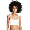 Yummie ummie Women's Convertible Scoop Neck Bralette, White, Small-Medium