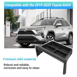 Sinminou Center Console Organizer Dashboard Tray Compatible with 2019-2025 Toyota RAV4 Interior Accessories, Dashboard Storage Organizer Box with Sunglasses; Only Fit 7inch and 8inch screen