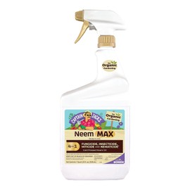 Bonide Captain Jack's Neem Max, 32 oz Ready-to-Use Spray Cold Pressed Neem Oil, Multi-Purpose Insecticide, Fungicide, Miticide and Nematicide for Organic Gardening