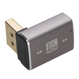 kenable DisplayPort 8K Right Angle Adapter 8K 60Hz (Vertical 90°)