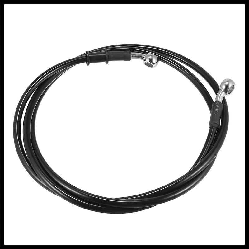 Hihaha 170cm 66.93" Motorcycle Braided Brake Clutch Oil Hoses Pipe