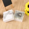 TOSAMZOO Mini Music Box Transparent Acrylic Hand - Cranked Music
