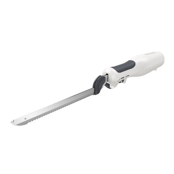 Spectrum ComfortGrip Electric Knife, 9 inch, White