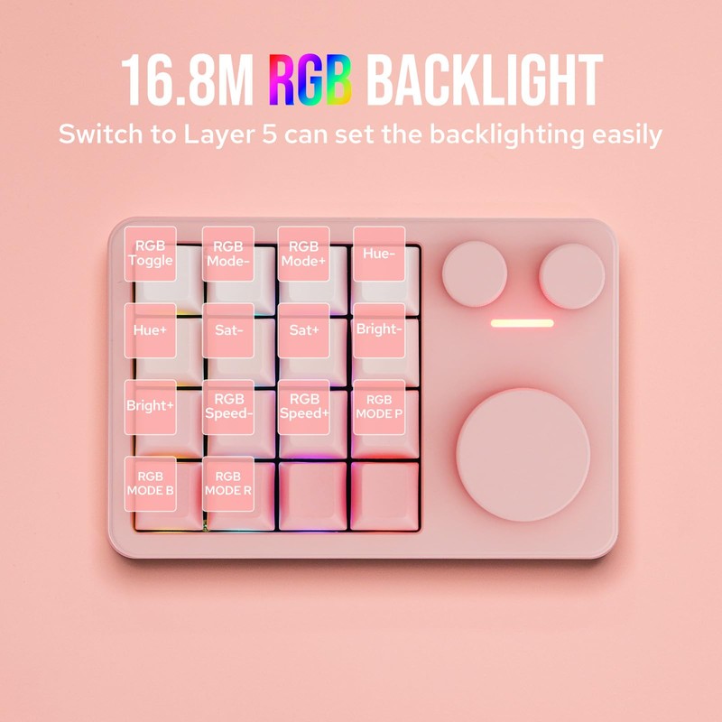 KiiBOOM Cybrix 16 VIA Programmable Macro Pad - 16 Keys