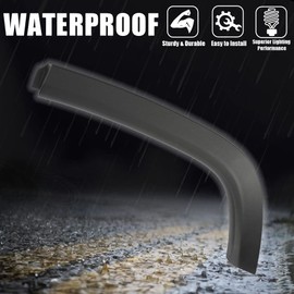 CROSSDESIGN Fender Flare, Compatible with 2017-2022 Jeep Compass 1Pcs Wheel Fender Flare Molding Rear Left Textured Black