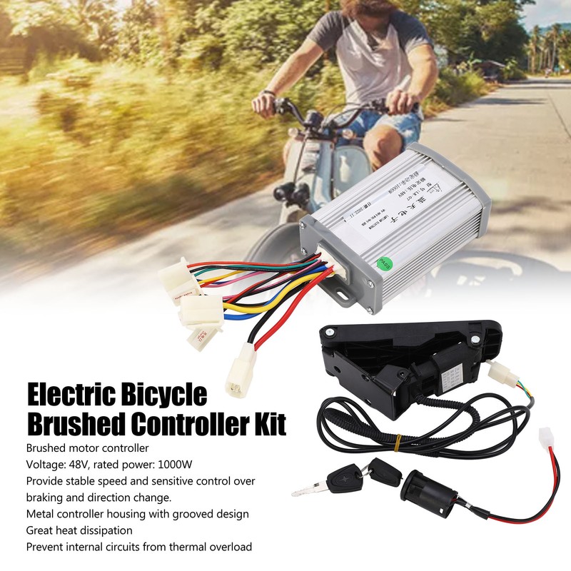 48V 1000w Brushed Motor Controller with Foot Throttle Pedal Electric