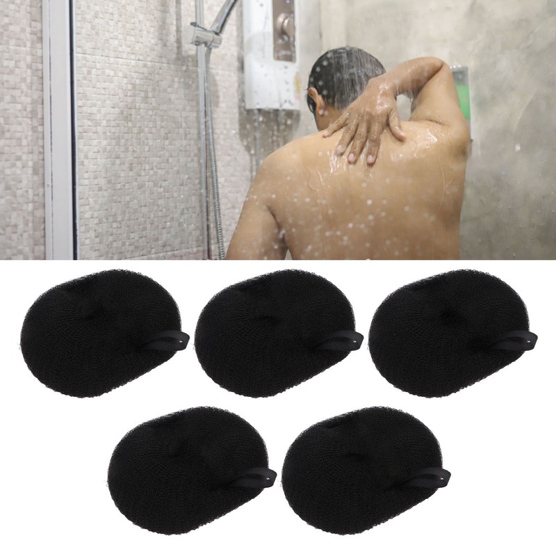5pcs Bath Shower Loofah Sponge Deep Cleansing Dense Foam Comfortable