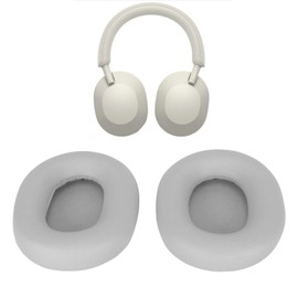 Dpofirs Almohadillas de Repuesto for Sony WH-1000XM5, Fundas de Almohadillas for Auriculares for Auriculares Inalámbricos WH 1000XM5 (Platino Plata)