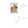 40 Vintage Travel Postcards with 40 Different Designs on the