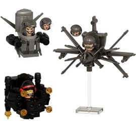 Bentex Toilet Building Set, G-Man Toilet Man Model Toys Ideas Collectible Building Bricks Birthday Gift for Adults Fans(3 PCS)