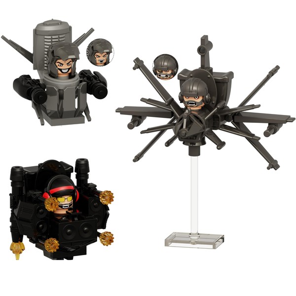 Bentex Toilet Building Set, G-Man Toilet Man Model Toys Ideas