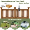 Deck Bird Feeder Hanger for Railing, 28inch Deck Hook for