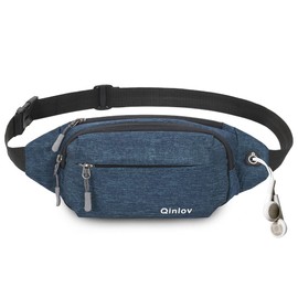 Bum Bag Belt Bag for Men Women Waist Bag Sport Waterproof Stylish Hip Bum Waist Fanny Pack for Outdoor Travel Hiking Dog Training, blue, Fashionable