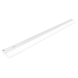 Enbrighten 36 Inch LED Under Cabinet Light Fixture, Direct Wire, In-Wall Dimmer Compatible, 1366 Lumens, 3000K Soft White, Steel Housing, White Finish, 38981-T1