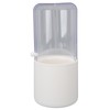 Makeup Brush Holder White with Pearl Filling Rotating 180 Degree