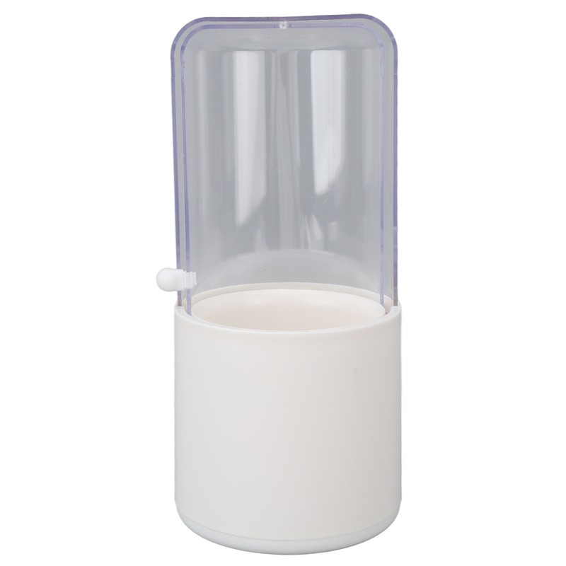 Makeup Brush Holder White with Pearl Filling Rotating 180 Degree