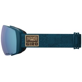 Giro Contact Adult Snow Goggle - Harbor Blue Adventure Grid Strap with VIVID Royal/VIVID Infrared Lenses