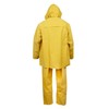 Cordova RS353Y 3-Piece Rain Suit, 35mm PVC/Polyester, Detachable Hood w/Drawstring,