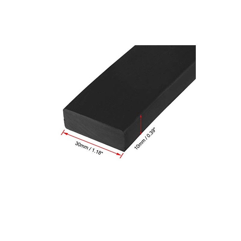 sourcing map Rubber Seal, Rubber Strips, Solid Rectangle, 30 mm