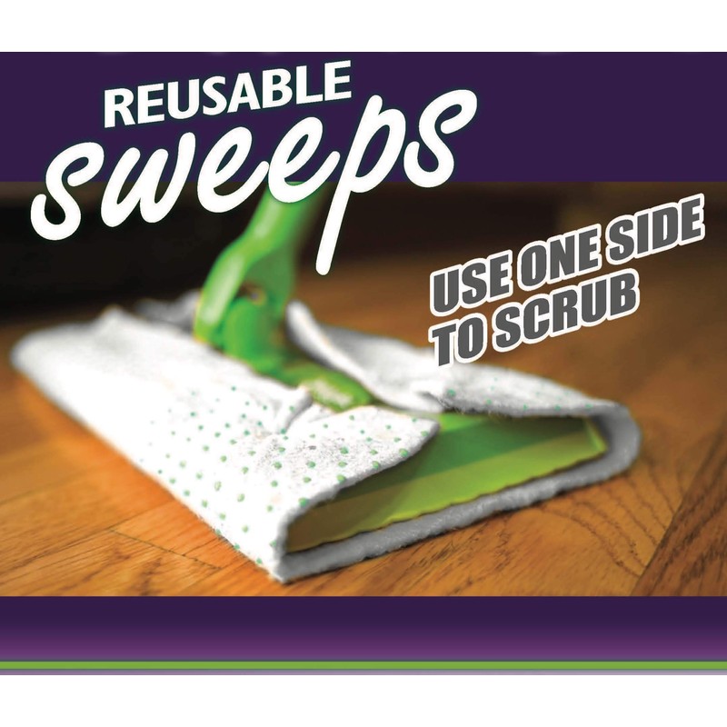 Bambooee Reusable Bamboo Sweeper Sheets with Sweeper Scrubbing Dots