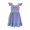 Unique Baby Girls 4 de Julio Vestido con Bandera Estadounidense,