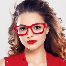 REAVEE 3 Pack Thick Frame Reading Glasses for Women Men, Oversized Fashion Square Blue Light Blocking Computer Readers Spring Hinges, Black/Red/Red Leopard +1.5