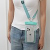 Wide Strap Phone Waterproof Pouch White 4ea