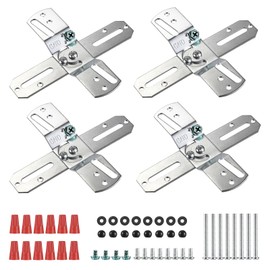 OwnMy 4PCS Rotatable Light Fixture Mounting Brackets Universal Lighting Fixture Crossbars Kit, Close to Ceiling Light Fixture Plates Ceiling Fan Crossbar Mounting Brackets for Pendant Light Chandelier
