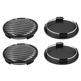 sourcing map Set of 4 Hub Caps 63 mm Universal Wheel Hub Caps Made of High-Quality ABS Wheel Centre Caps