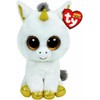 TY TY Glubschis - Pegasus Einhorn, weiß/gold - Beanie Boos