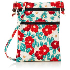 Wakomono Common Koubo (0433) Japanese Komono Komon Kobo Kimono Bag, Crepe Sacoche, Kojiro / Black