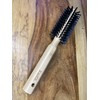 Bamboo Round Hair Brush by RustiK, Soft Bristles, Curl Enhancing,