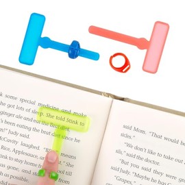 Fun Express 2" Reading Highlighter Tool Solid Color Plastic Finger Rings - 24 Piece