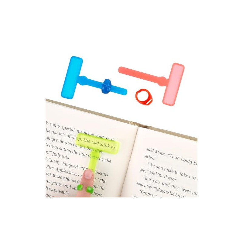 Fun Express 2" Reading Highlighter Tool Solid Color Plastic Finger