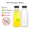 HNXAZG 3 Pcs 17 Oz Plastic Juice Bottles Empty Clear