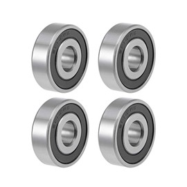 TOP-VIGOR 4Pcs 6202-16-2RS Deep Groove Ball Bearings, Z2 16mm x 35mm x 11mm Double Sealed Industrial Bearings, Chrome Steel Skateboard Bearings for Electrical Instrument Equipment