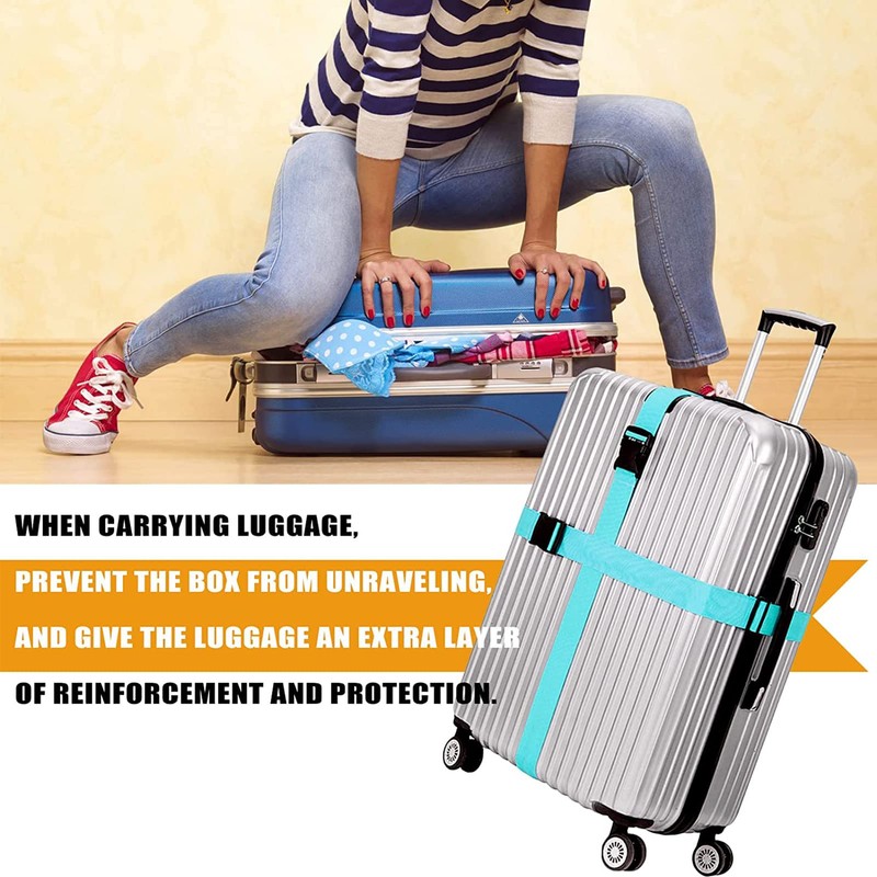 Suitcase Strap, Pack of 8, Luggage Strap, Adjustable Suitcase Strap,