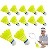 WEZCHUGHAOL 12 Pack Nylon Badminton Shuttlecocks - High Durability Aeroplane