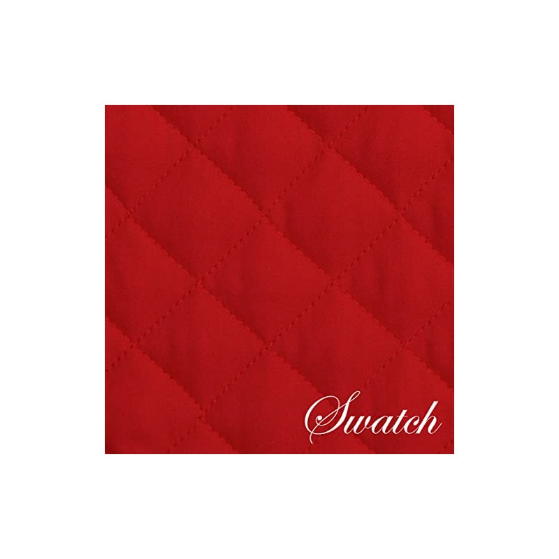 Sweet Pea Linens Solid Red Quilted Rectangle Placemats - Set