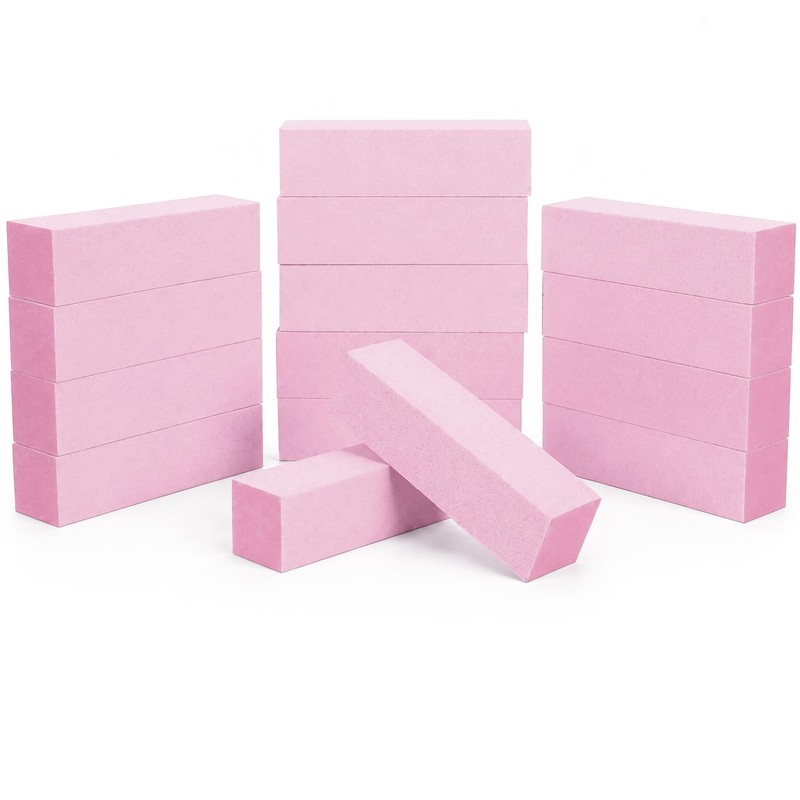 For Pro Pink Pedicure Block 100/180 Grit, 15 Count