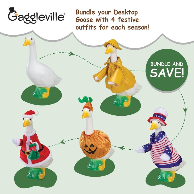 Fox Valley Traders Gaggleville 7" Desktop Goose Figurine with All