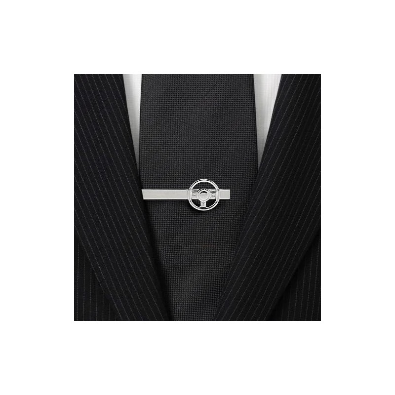 Silver Steering Wheel Tie Clip