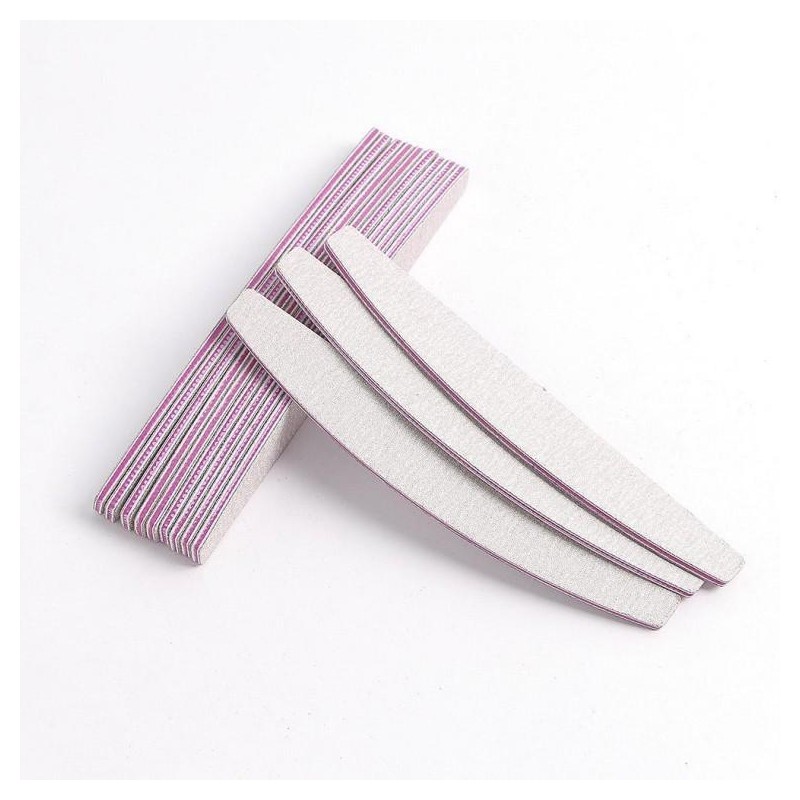 Nail preparation, nail supplies, sanding buffer, sanding block, half-moon file,