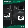SCITOO 4 ignition coils with 4 iridium Spark Plugs for