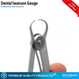 INSTUMAX® Orthodontics Measuring Gauges Iwanson Castroviejo Caliper Boley Bracket Gauges - X1-Iwanson Gauge
