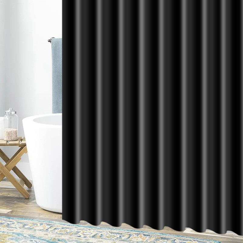 Daesar Waterproof Shower Curtain, Anti-Mould, Bathtub Curtain, Textile, Modern, Plain