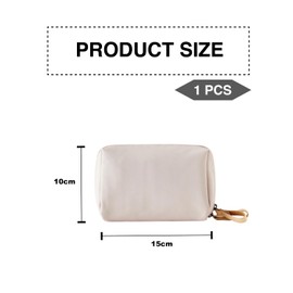KGDUYC Women's Portable Cosmetic Bag, Handbag Cosmetic Bag, Small Multifunctional Storage Bag, Cosmetic Storage for Travel, Bedroom, Bathroom and Other Occasions - Khaki